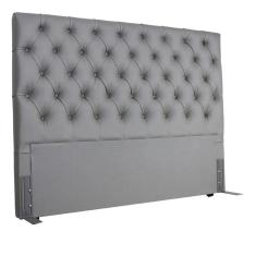 Cabeceira EBox Paris Queen 1,60m Em Corino Cinza