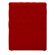 Cabeceira EBox Paris Solteiro 90cm Em Suede Vermelho