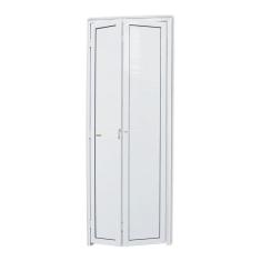 Porta de Alumínio Camarão 210x70cm Brilhante Linha 25 Brimak Branco