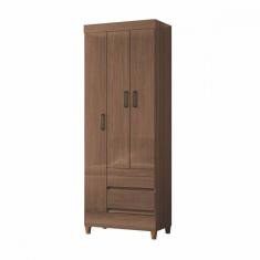 Guarda Roupa Solteiro com Pés 3 Portas 2 Gavetas Jequitiba New Opção