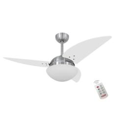 Ventilador Clear Branco 220V e Controle Remoto - Mais de Casa, 220V