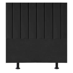 Cabeceira Estofada Cama Box Solteiro 90 cm Alice Linho - Black House D