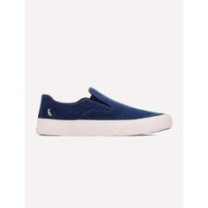 Tênis Reserva Masculino Slip On Mobi Azul Escuro Mescla-Masculino