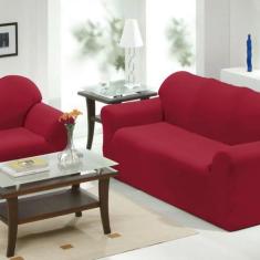 Capa De Sofá 2 E 3 Lugares   Caqui - Panosul, 2 e 3 Lugares, VERMELHO