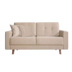 Sofá 2 Lugares Acqua 412 Bege - Mobly
