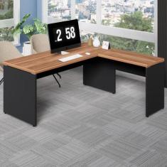 Mesa de Escritório Escrivaninha L 1,70m Pé Painel F5 Office - F5 Offic