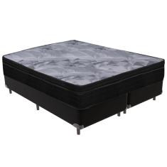Cama Box e Colchão Airtech Pampa Molas ensacadas Queen Ortobom