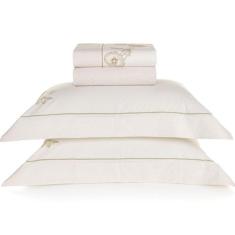 Jogo de Lençol Queen Karsten Percal 200 Fios 100% Algodão Estampado Ca