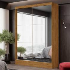 Guarda-Roupa Belem Premium 2 Portas de Correr 2 Gavetas com Espelho - 