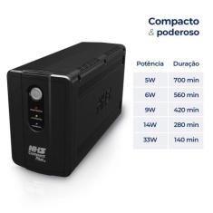 Nobreak NHS Compact Plus 4 90.C1.B01400 Entrada Bivolt Saída 120V (140