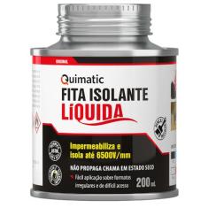 Fita Isolante Líquida Quimatic Preta 200ml - BD1 - TAPMATIC