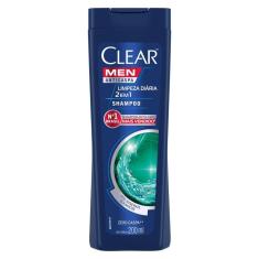Shampoo Clear Men Anticaspa Limpeza Diária 2 Em 1 200ml