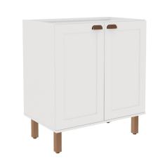 Balcão de Cozinha Iluminata 2 Portas Branco 80 cm