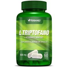Herbamed L-Triptofano + Vitaminas E Minerais - 60 Cápsulas -