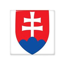 Decalque brilhante de azulejo de cerâmica com emblema nacional da Eslováquia Europa