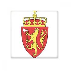 Decalque brilhante de azulejo de cerâmica com emblema nacional da Noruega Europa