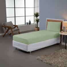 Jogo Lençol Solteiro 2 Peças Percal 140 Fios Liso Algodão