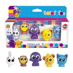 Dedoches Bonecos Bolofofos Bunny, Rick, Sophie, Pow e Pipi