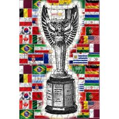 Quebra-cabeça Taça Jules Rimet 300 peças 40x29cm