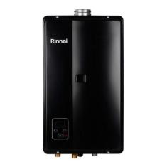Aquecedor de Água a Gás Rinnai REU E33 FEH 33 Litros PRETO GÁS GN
