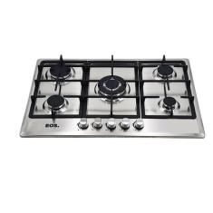 Cooktop A Gás 05 Bocas Eos Ecg05 Inox Bivolt