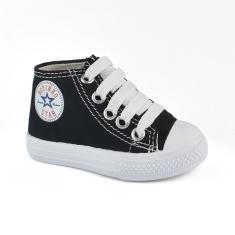 Tênis Botinho B242 Cano Alto Meninos Preto