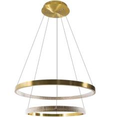 Lustre Pendente Bella Oca 2 Arcos 60 E 40cm 54w Gd002 St1877