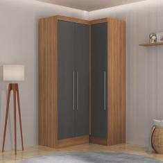 Guarda-roupa Modulado Viena 3 Portas 4 Gavetas 2 Peças Espresso Móveis