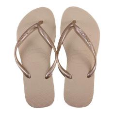 Chinelo Feminino Havaianas Slim Fc Areia/Dourado-Feminino