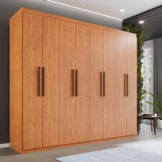 Guarda-roupa Casal 8 Portas 4 Gavetas Montreal Frente 100% MDF - IMOP 