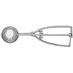 Colher para Sorvete Tramontina Marffim em Aço Inox com Extrator, Prata