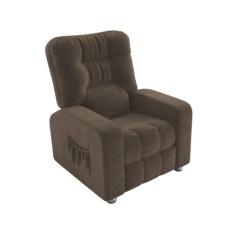 Poltrona do Papai Reclinavel Azera Marrom Matrix, Marrom