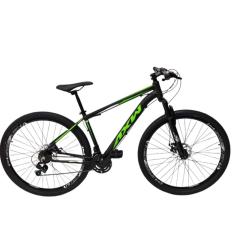 Bicicleta AXW Aro 29 Freio Hidráulico 24 Marchas Shimano e Suspensão Diant + 2 Acessórios-Unissex