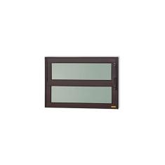 Janela de Alumínio Basculante 40x120cm Vidro Mini Boreal Elite Brimak Corten