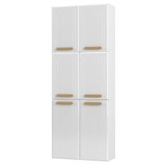 Paneleiro Duplo de Aço 6 Portas Ágata Branco