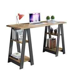 Escrivaninha Vigor 4 Prateleiras JCM Movelaria Noronha Grafite