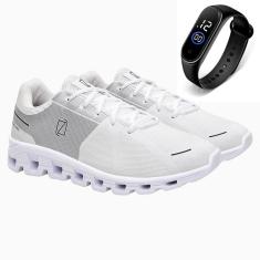 Tênis Esportivo Masculino Academia Fitness Caminhada Cadarço + Relógio-Masculino