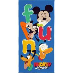 Toalha de Banho Infantil Aveludada Estampada Lepper 70x140cm, Mickey