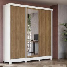 Guarda-Roupa Casal Kappesberg 3 Portas Reversiveis de Correr 3 Espelho