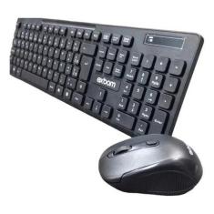 Teclado E Mouse Óptico Sem Fio 2.4Ghz Combo Abnt2 Usb - Kadê