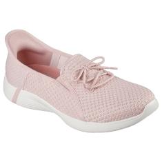 Skechers Sapato Oxford feminino sem cadarço Swift-Mirage mãos livres, Blush, 34