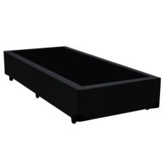 Cama Box Solteiro Starflex Sintético Preto 78x188x42