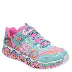 Skechers Tênis feminino Cupcake Cutie, Turquesa/Multi, 16