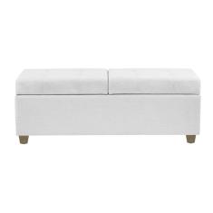 Recamier Bau Paris 1,20M Suede Branco - Clique Decor