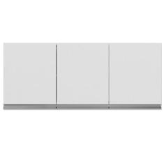 Armário Aéreo Cozinha Andréia 3 Portas 120 Cm Branco 1839