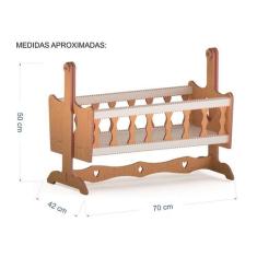 Berço Rocco Compatível Com Bebe Reborn B - Darama