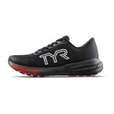 TYR Tênis de corrida unissex adulto Rd-1x, Preto/vermelho, 6 Women/4.5 Men