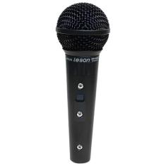 Microfone Vocal Profissional Leson SM58 P4BK Preto Fosco