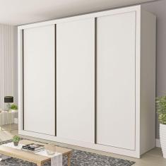 Guarda Roupa Casal Nápoli 3 Portas 6 Gavetas Minastex Branco