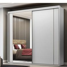 Guarda Roupa Casal com Espelho 2 Portas 6 Gavetas Imperium Belmax Branco